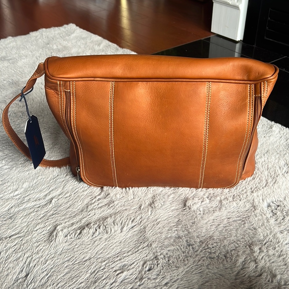 Links & Kings premium leather heritage golf shoe bag, new with tags